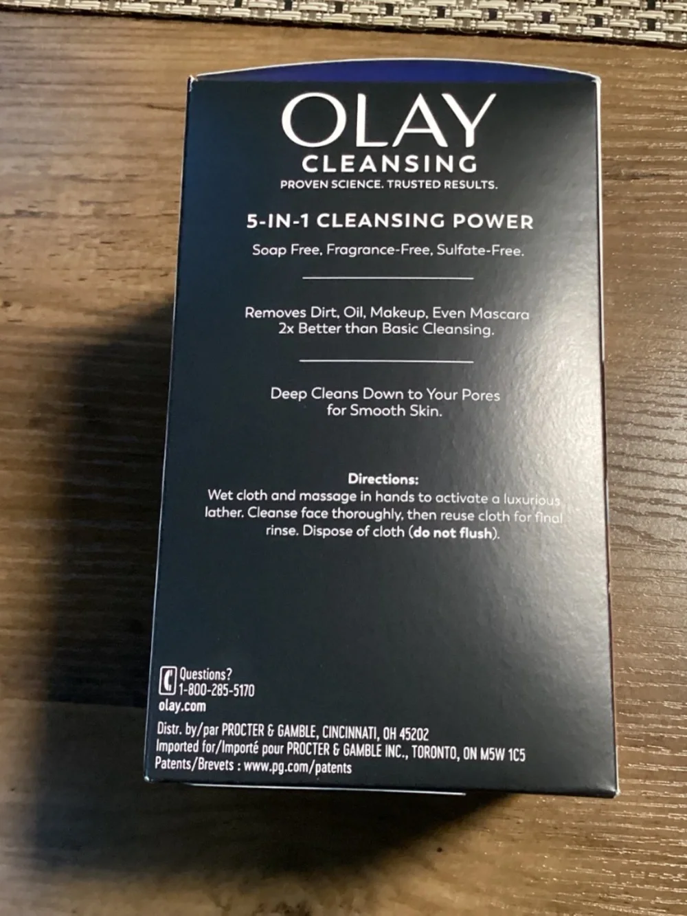 Olay Cleansing Facials Water-Activated Dry Cloths Daily Purifying 66 Dry Cloths